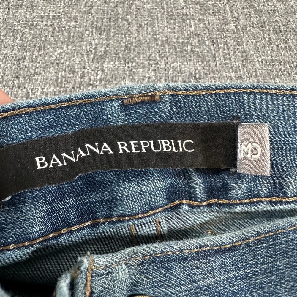 Banana Republic Jeans Mens 32x30 Slim Fit Etroit Blue Stretch Denim Medium Wash - Picture 4 of 10